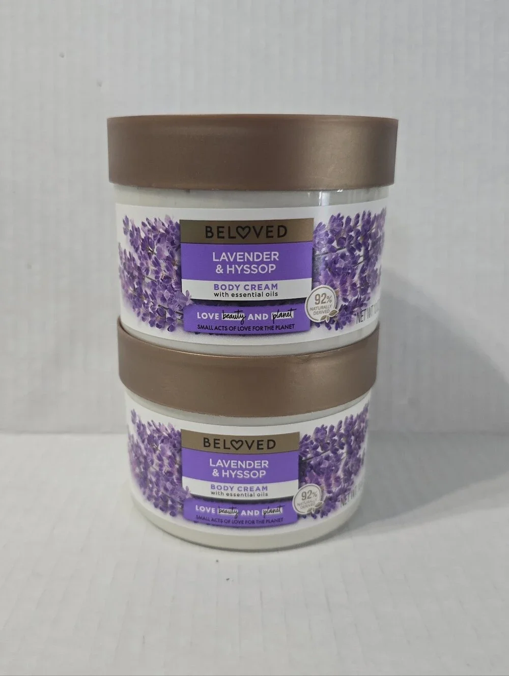 LOT of 2 Love Beauty And Planet Lavender Hyssop Body Cream 10 oz Each NEW